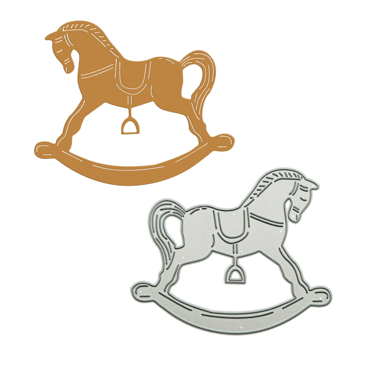 Model Kit Horse - Cắt Kim Loại Chết Thêu Sò