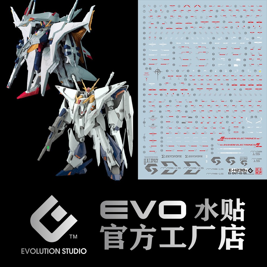 Model Kit Hobby - EVO Waterslide Decals For 1/144 HG
