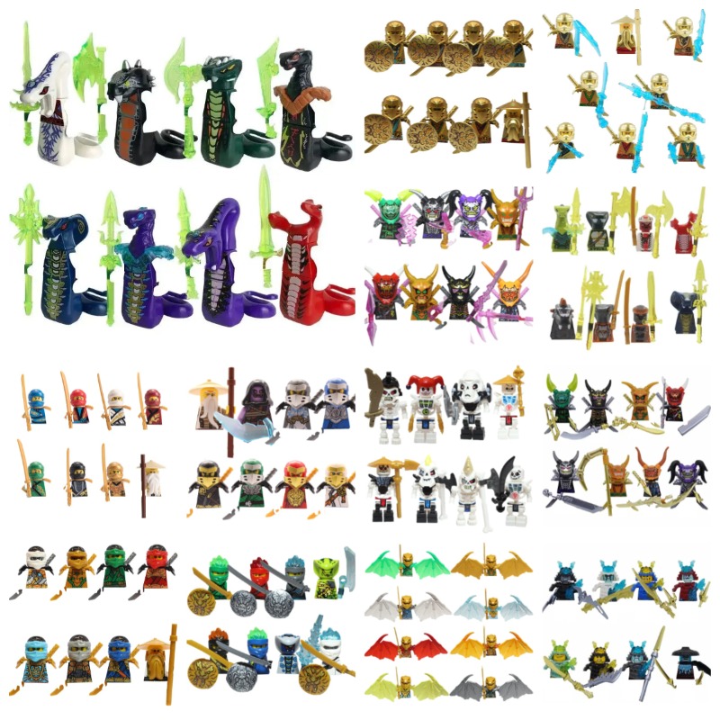 Model Kit Gundam Bandai - 104 PCS ninja building block doll
