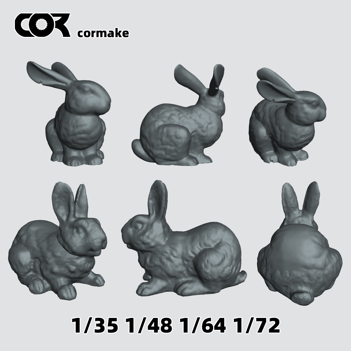 Model Kit History - 3D Resin Miniature Rabbit Animal Scale