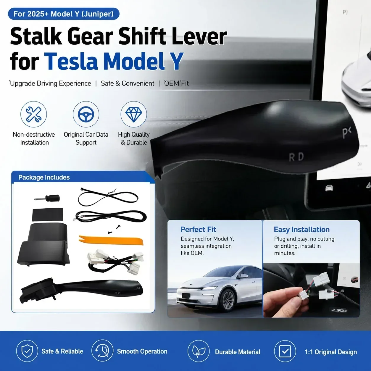 Smart Gear Stalk For Tesla Mod - đánh giá và giá Model Kit New