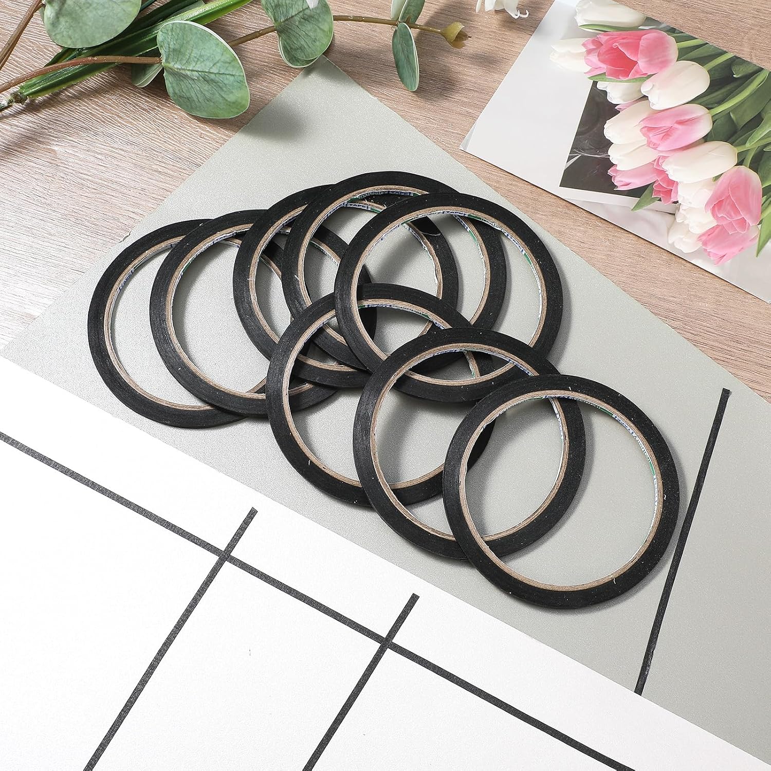 Black Thin Paper Masking Tape  - đánh giá và giá Masking Tape Thin