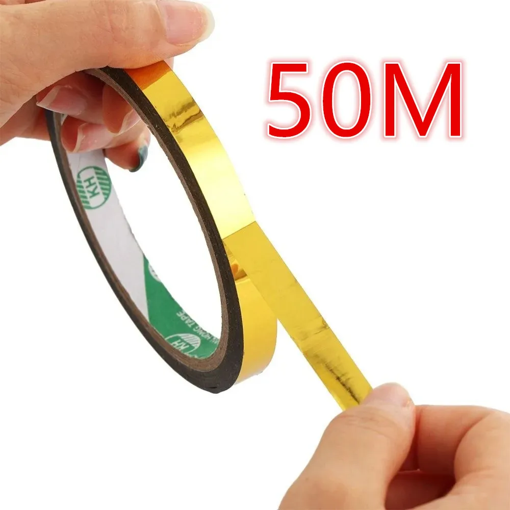 50M Glitter Slim Gold Silver F - đánh giá và giá Masking Tape Thin