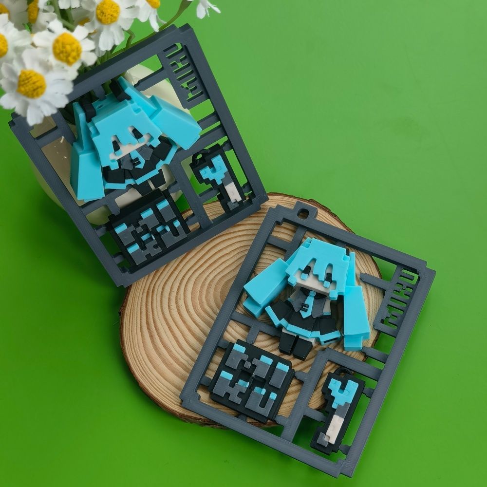 3D Printed Cute Pixel Hatsune  - đánh giá và giá Model Kit Bandai