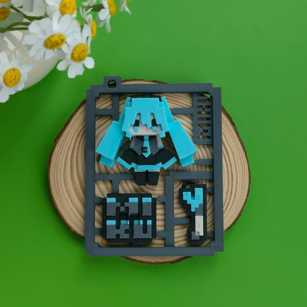 3D Printed Cute Pixel Hatsune  - đánh giá và giá Model Kit Bandai
