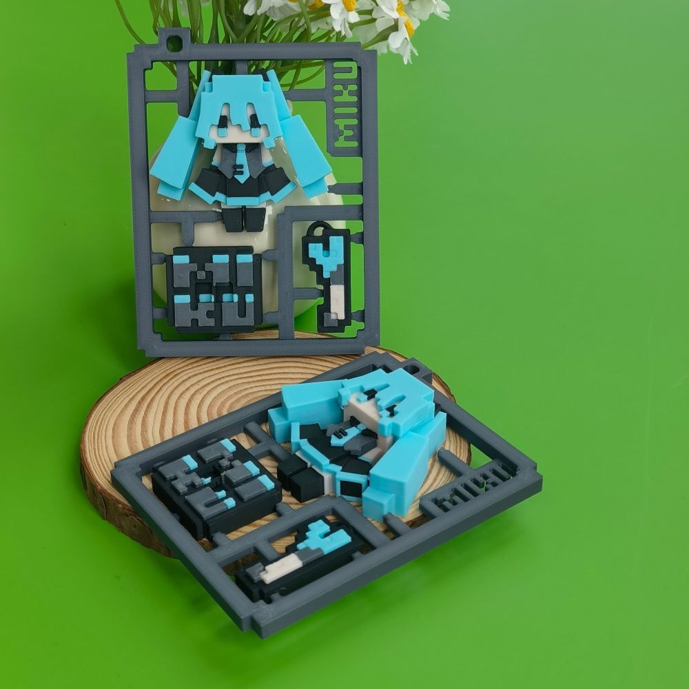 3D Printed Cute Pixel Hatsune  - đánh giá và giá Model Kit Bandai