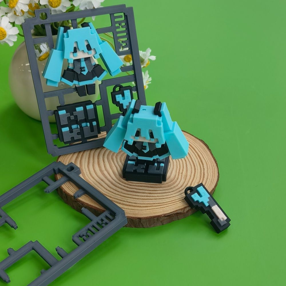 3D Printed Cute Pixel Hatsune  - đánh giá và giá Model Kit Bandai