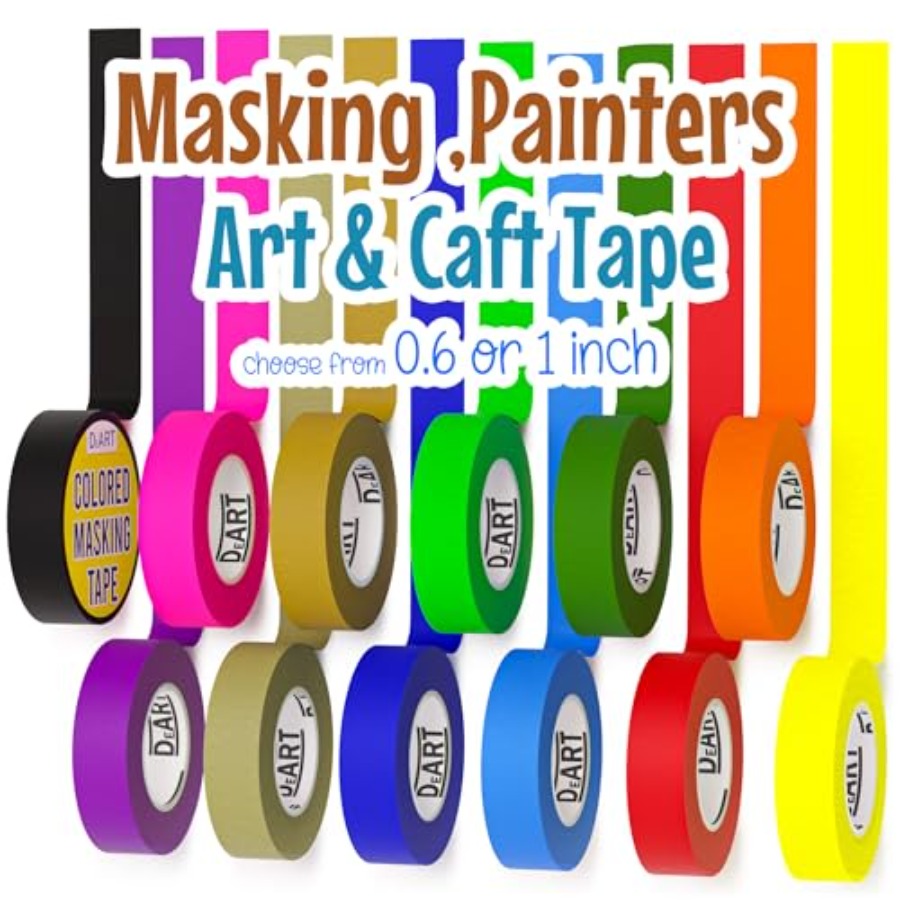 Colored Masking Tape Painters  - đánh giá và giá Masking Tape Thin